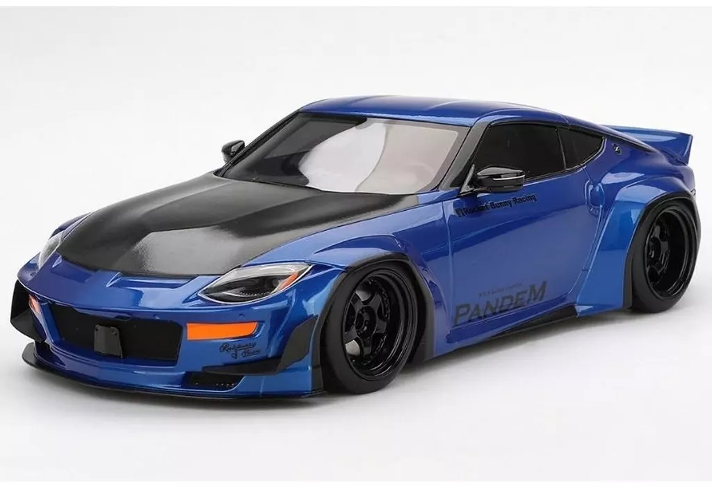 ミニカー　1/18 Pandem Nissan Z RZ34(セイランブルー) 「Top Speedシリーズ」 [TS0530]