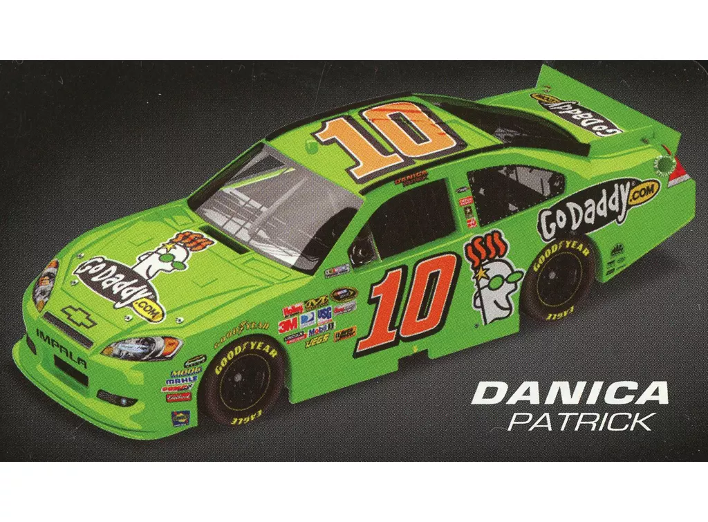 ミニカー　1/24 Danica Patrick Godaddy.com Impala #10(グリーン) 「ACTION RACING COLLECTABLES PLATINUM SERIES」 [C102821GDDP]