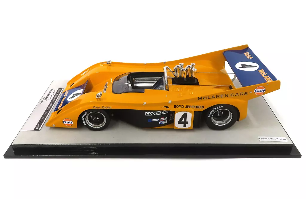 駿河屋 - 1/18 McLaren M20 Can-Am 1972 Road America Elkhart Lake car GULF ...