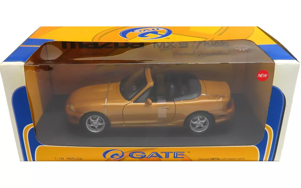 ミニカー　1/18 MAZDA MIATA 2ND GENERATION(オレンジ) [01074]