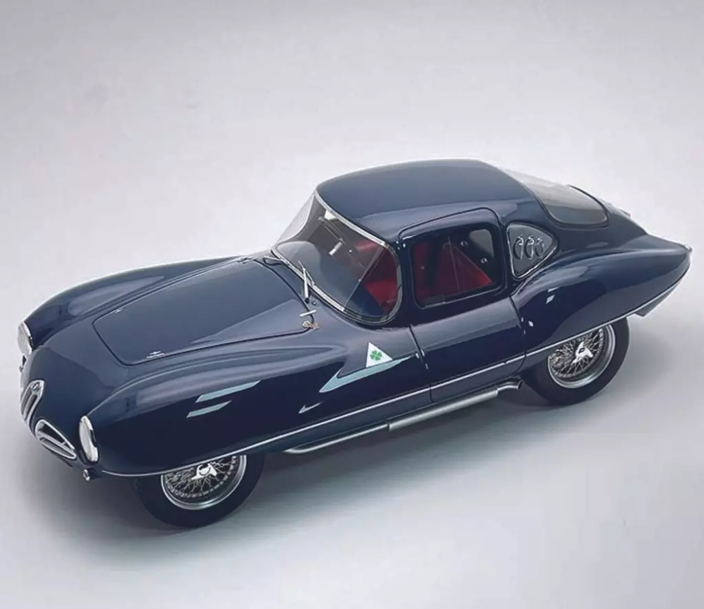 ミニカー　1/18 アルファ ロメオ C52 ディスコ・ヴォランテ クーペ 1953(アペニンブルー) [TM18-329E]