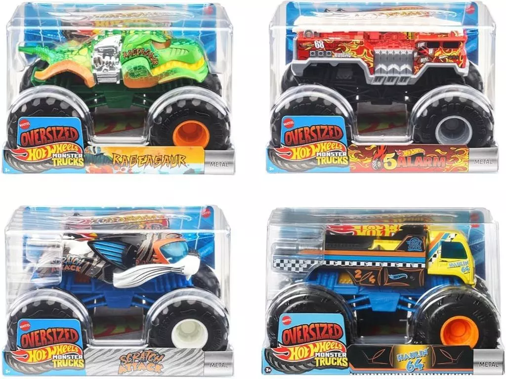 1/24 Hot Wheels モンスタートラック ビッグサイズ 4個アソート [FYJ83-987L]