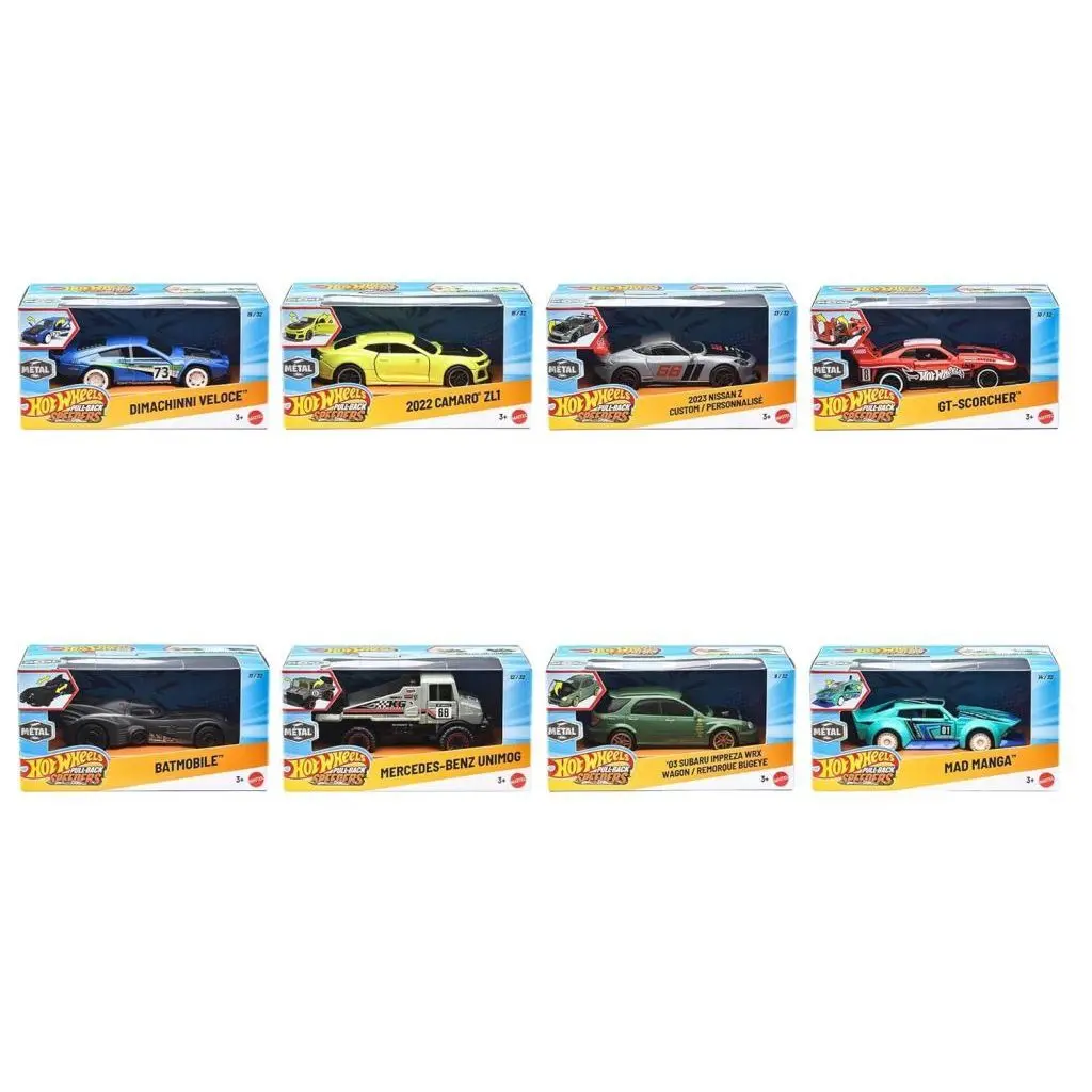 1/43 Hot Wheels プルバック 8個アソート [HPT04-986Q]