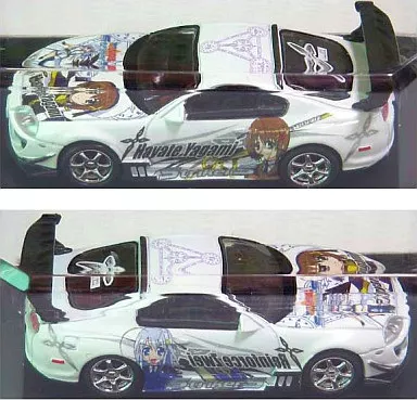 【シークレット】1/64 JZA80 SUPRA 八神はやて＆リィンフォースII(ホワイト) 「痛車コレクション 魔法少女リリカルなのはStrikerS」（リアウィングに傷有り）