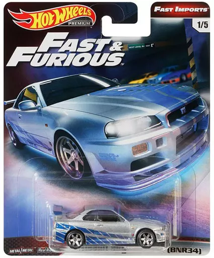 1/64 NISSAN SKYLINE GT-R R34 「Hot Wheels ワイルド・スピード」 [GWB78]