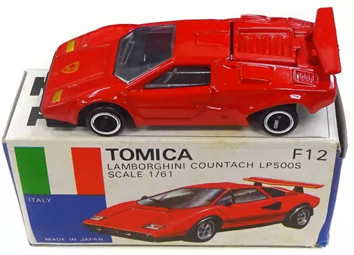 1/61 ランボルギーニ カウンタック LP500S(レッド/青箱/日本製) 「トミカ 外国車シリーズ F12」