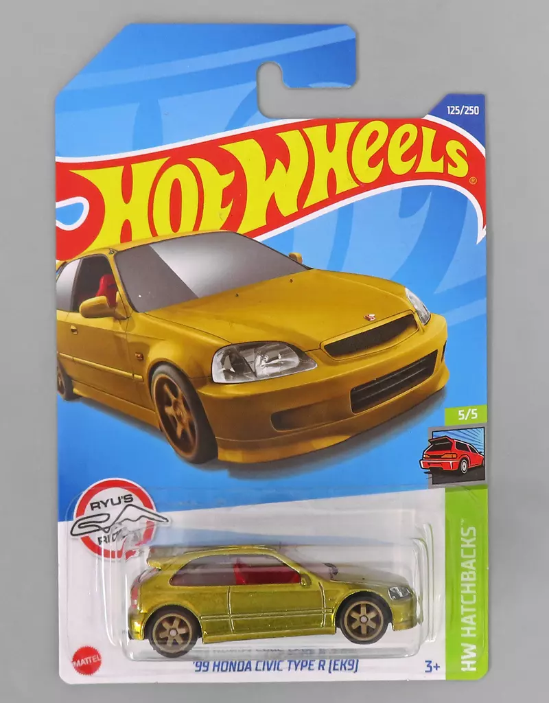 1/64 [STH] 99 HONDA CIVIC TYPE R EK9(ゴールド) 「Hot Wheels HW HATCHBACKS」 [HCY12]