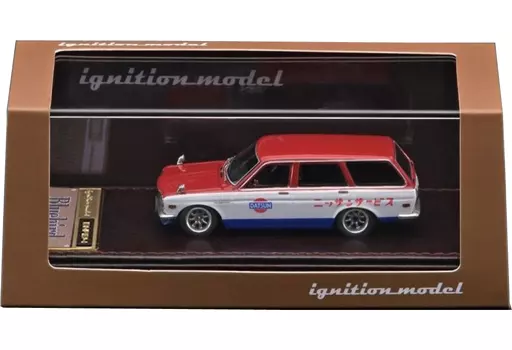 ミニカー　1/64 Datsun Bluebird 510 Wagon(レッド×ホワイト×ブルー) [IG2882]