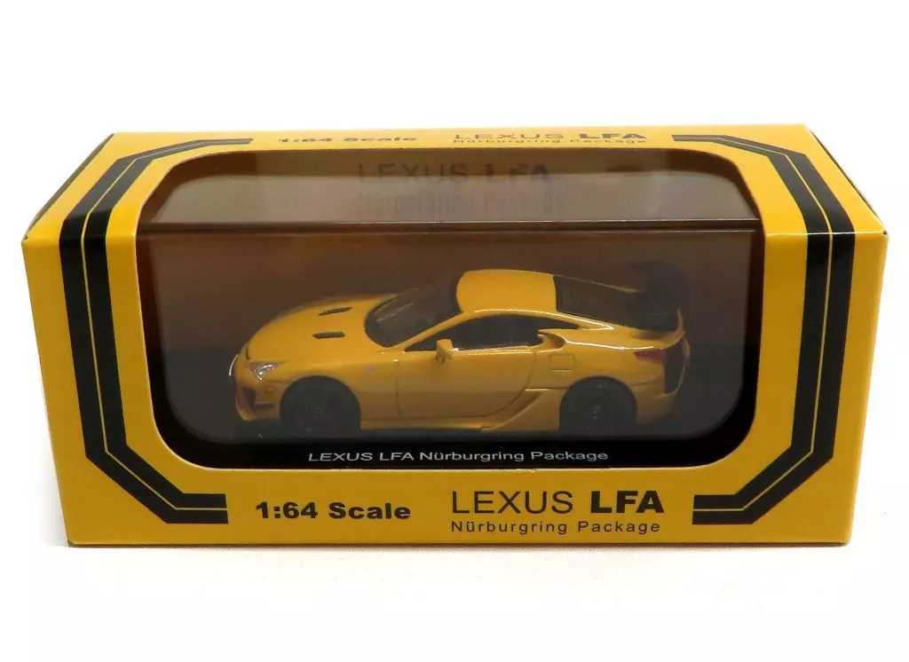 ミニカー　1/64 LEXUS LFA Nurburgring Package(イエロー) 徳間EC限定版 [380065]
