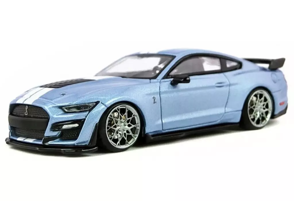 ミニカー　1/64 Ford マスタング シェルビー GT500(ブルー) [DBW043A]