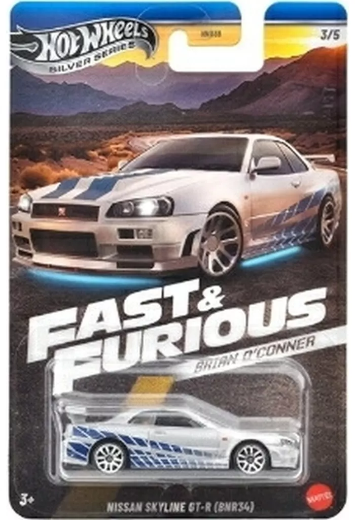 1/64 日産スカイラインGT-R (BNR34) 「Hot Wheels ワイルド・スピード テーマ ブライアン・オコナー」 [JBY31]_img