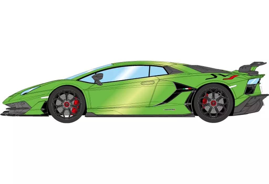 ミニカー　1/64 Lamborghini Aventador SVJ 2018 (Leirion wheel)(ヴェルデアルチェオ) [TM007A]