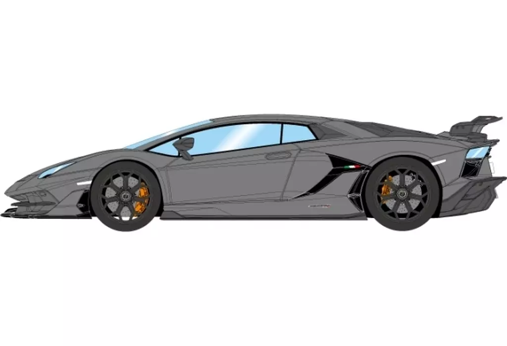 ミニカー　1/64 Lamborghini Aventador SVJ 2018 (Leirion wheel)(グリジオテレスト) [TM007F]