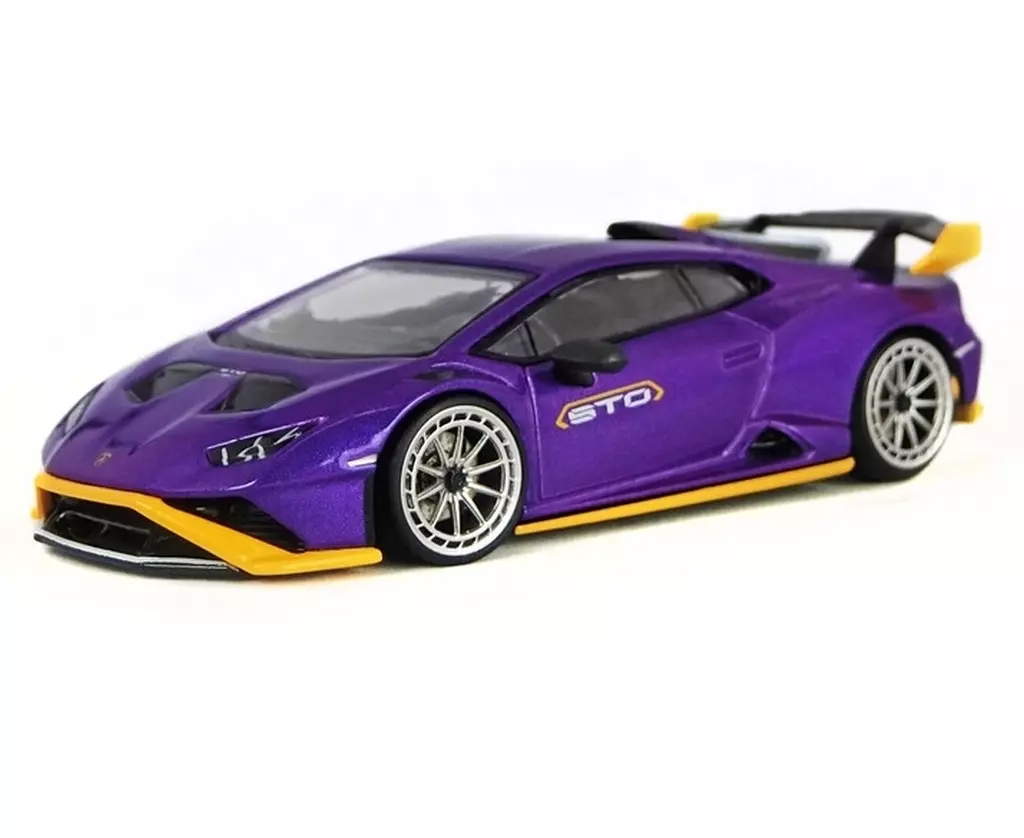 ミニカー　1/64 Lamborghini ウラカンSTO(パープル) 「カスタマイズシリーズ」 [DBW048A]