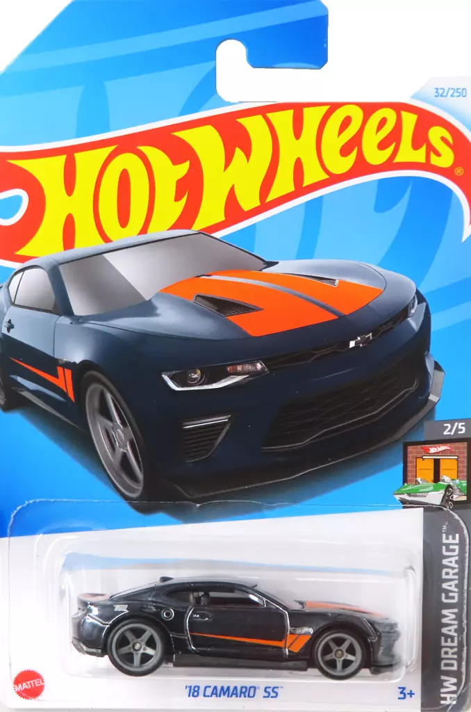 [STH] 1/64 ’18 CAMARO SS(メタリックブラック) 「Hot Wheels HW DREAM GARAGE」 [HTF31]