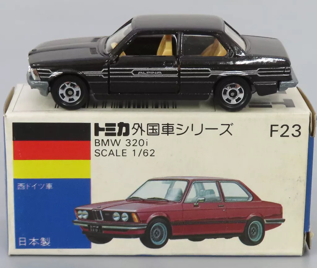 1/62 BMW 320i(メタリックブラック/青箱/日本製) 「トミカ 外国車シリーズ F23」 小田急特注