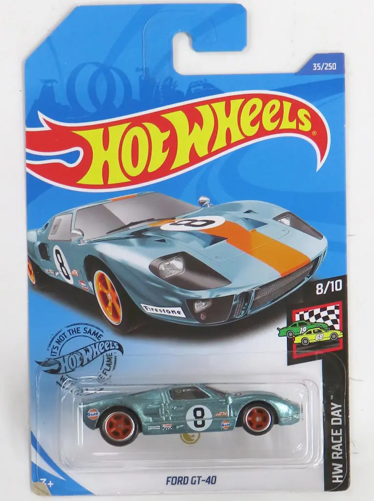 [STH] 1/64 FORD GT40(ライトブルーメタリック) 「Hot Wheels HW RACE DAY」 [GHG20]