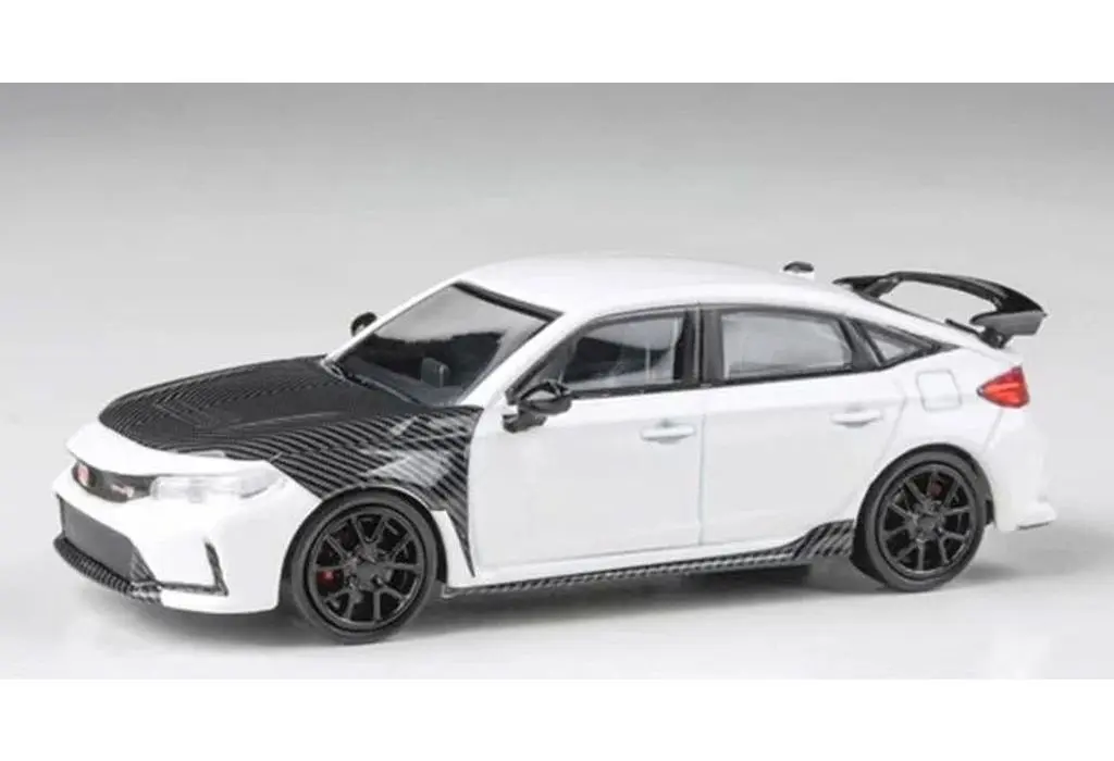 ミニカー　1/64 ホンダ シビック タイプR FL5 2023(ホワイト) カーボンパーツ付 RHD [PA65590]