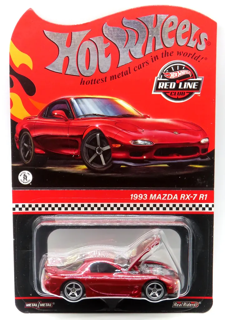 1/64 1993 MAZDA RX-7 R1(スペクトラフレイムブライトレッド) 「Hot Wheels RED LINE CLUB 2024」 RLC限定 [HWF04]