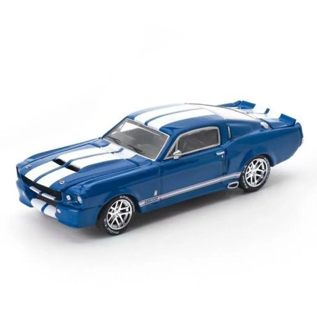 1/64 シェルビー マスタング GT500(ブルー×ホワイトストライプ