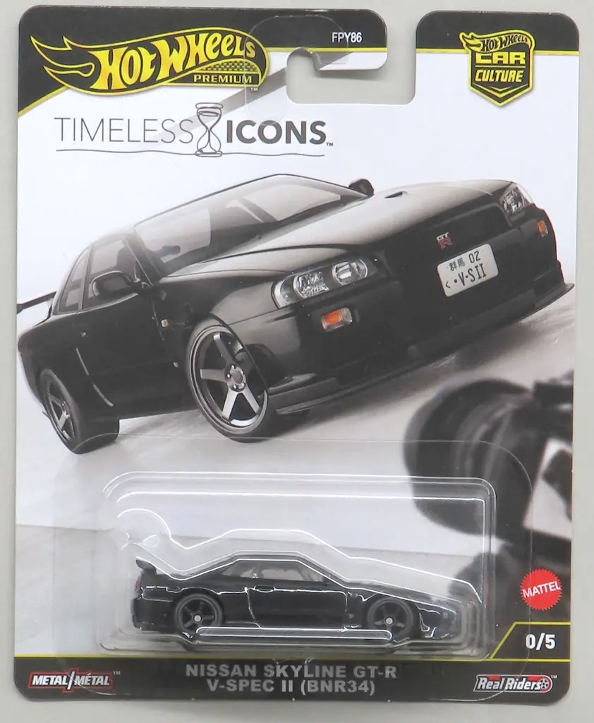 1/64 NISSAN SKYLINE GT-R V-SPEC II(BNR34) Chase(ブラック) 「Hot Wheels TIMELESS ICONS」 [JBK94]
