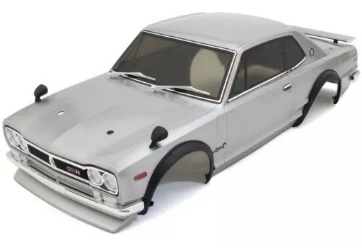 ラジコン　日産 スカイライン 2000GT-R(KPGC10) チューンド・バージョン シルバー デコレーションボディセット [FAB606SL]