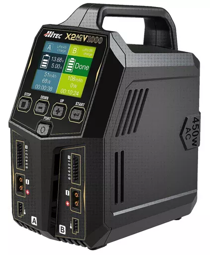 ラジコン　Multi Charger X2 AC PLUS V1000 リポ競技セット(AC/DC充放電器 マルチチャージャー X2 ACプラス 800 リポ競技セット) [44325-CA]