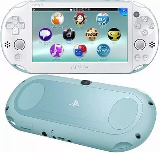 PlayStaiton Vita本体 Wi-Fiモデル ライトブルー・ホワイト[PCH-2000](箱・説明書無し) (箱説なし)