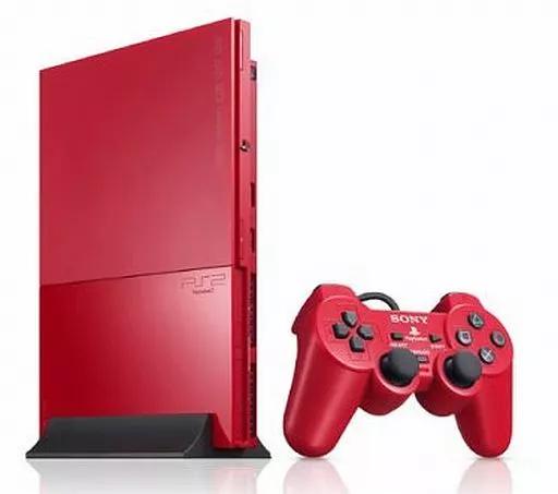 プレイステーション2本体 シナバー・レッド(SCPH-90000CR)(箱・説明書無し)