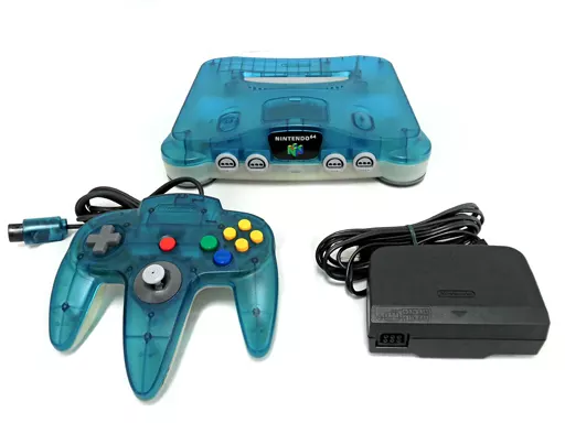ニンテンドウ64ハード(箱説無し)　ニンテンドー64本体 (クリアブルー)(箱・説明書無し)