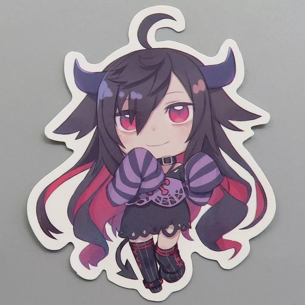 駿河屋 -<中古>闇夜乃モルル ステッカー 「バーチャルYouTuber にじ