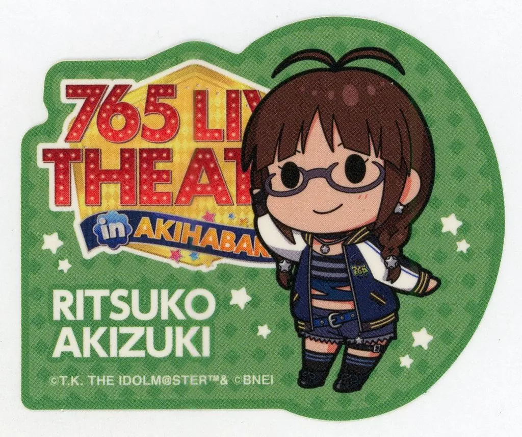秋月律子 公式ステッカー 「アイドルマスター ミリオンライブ! シアターデイズ 5周年記念展 ～765 LIVE THEATER in 秋葉原～」