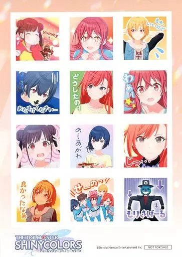 放課後クライマックスガールズ スタンプ風ステッカー 「アイドルマスター シャイニーカラーズ 劇場先行上映 第2章」 1週目来場者特典