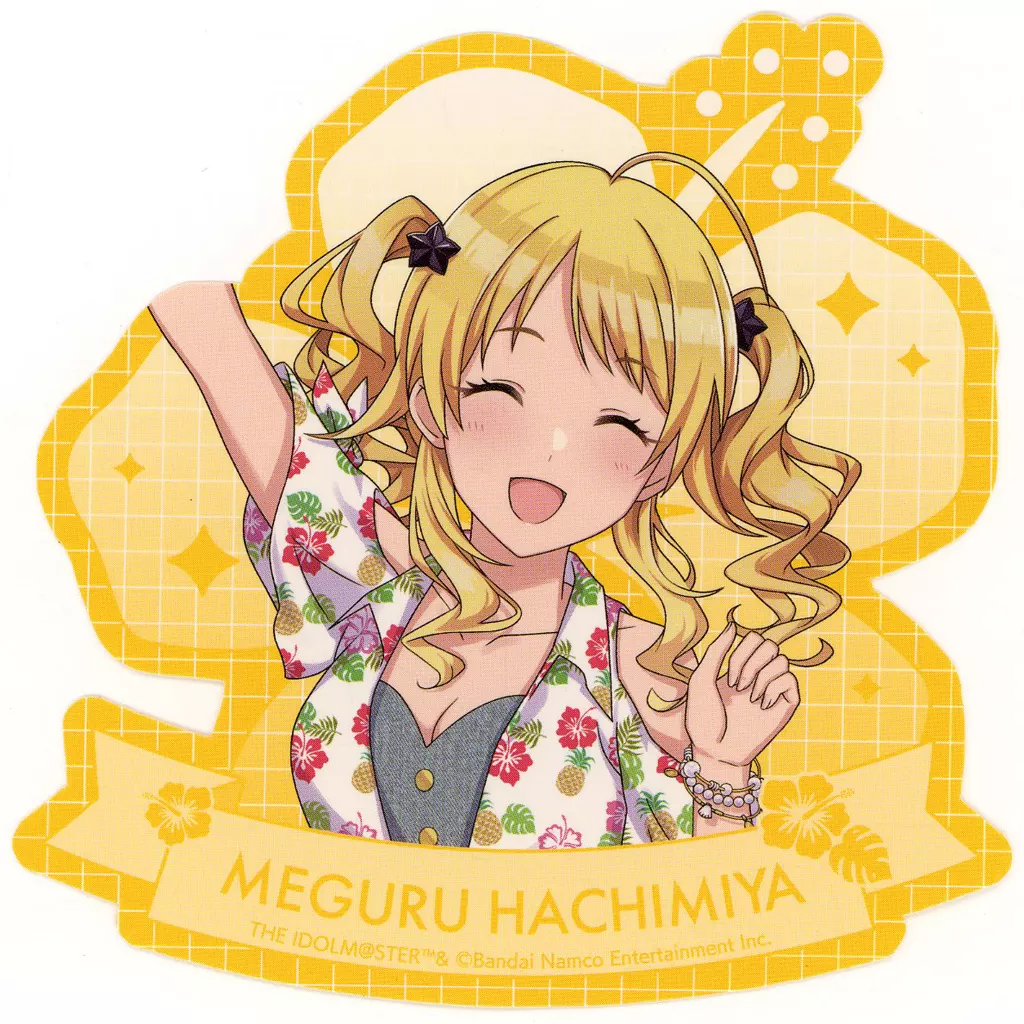 八宮めぐる 「アイドルマスター シャイニーカラーズ×よみうりランド ダイカットステッカー A tropical style」