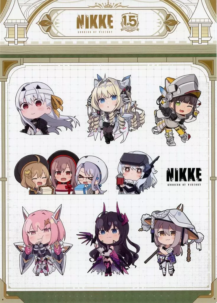 集合 1.5周年ステッカー 「勝利の女神:NIKKE」 1.5周年記念SNSキャンペーン配布品
