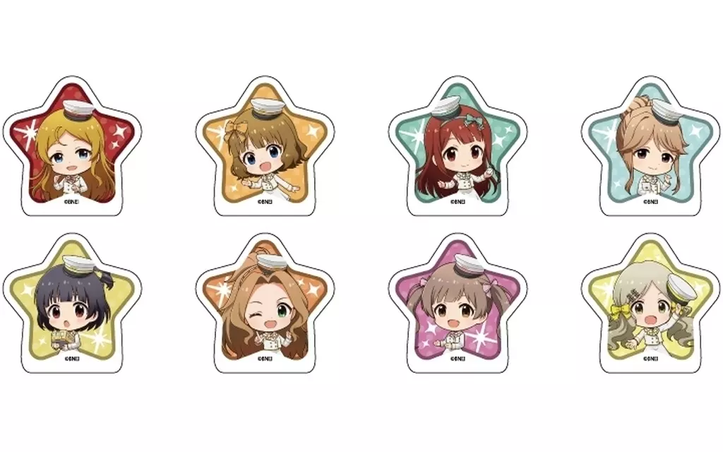 アイドルマスター ミリオンライブ!(ミニキャライラスト) フレークシール 「アイドルマスター PARTY!! in Tokyo Character Street」