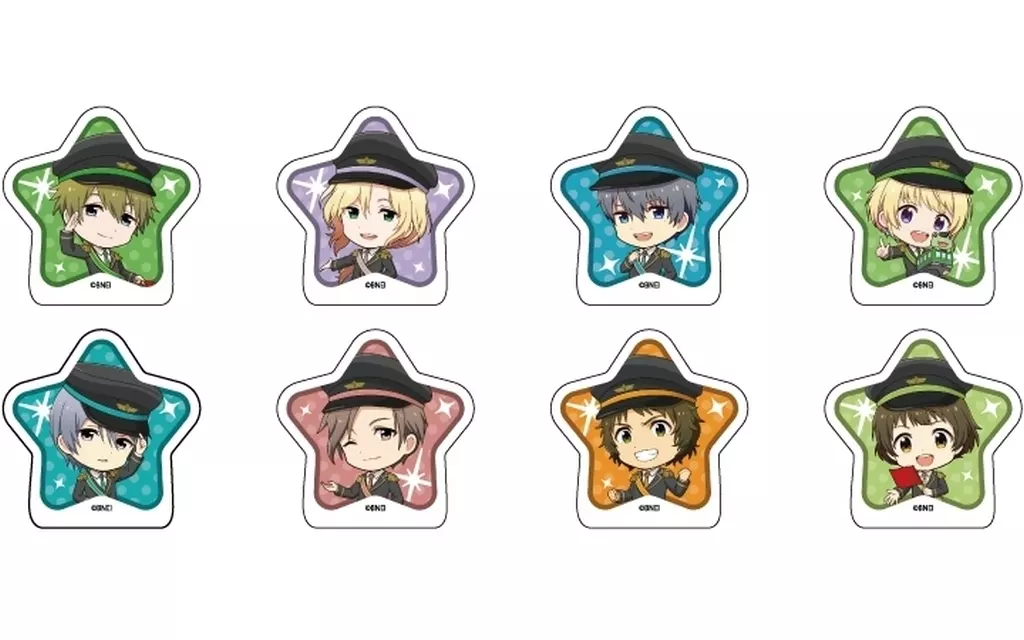 アイドルマスター SideM(ミニキャライラスト) フレークシール 「アイドルマスター PARTY!! in Tokyo Character Street」