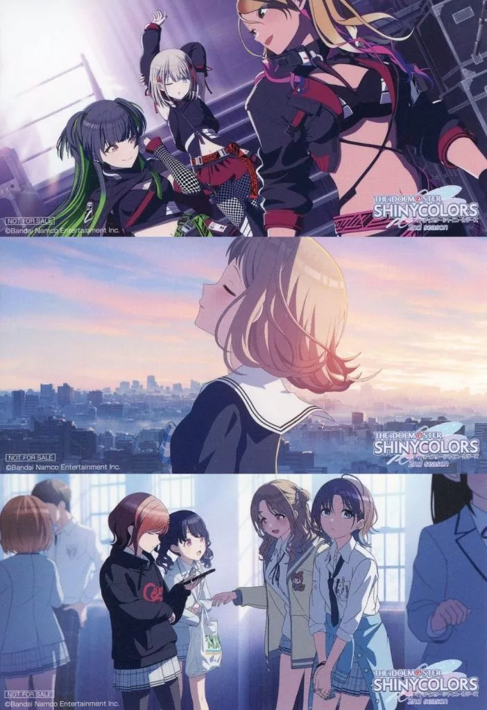 全3種セット ビジュアルステッカー 「アイドルマスター シャイニーカラーズ 2nd season 劇場先行上映」 ムビチケカード購入特典