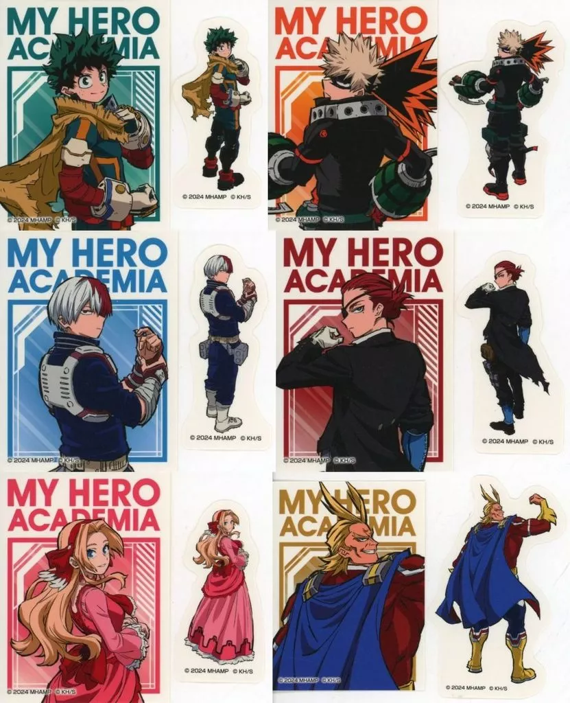 シール・ステッカー　全12種セット 「劇場版 僕のヒーローアカデミア THE MOVIE ユアネクスト 公開記念POP UP SHOP 描き下ろしステッカーコレクション」