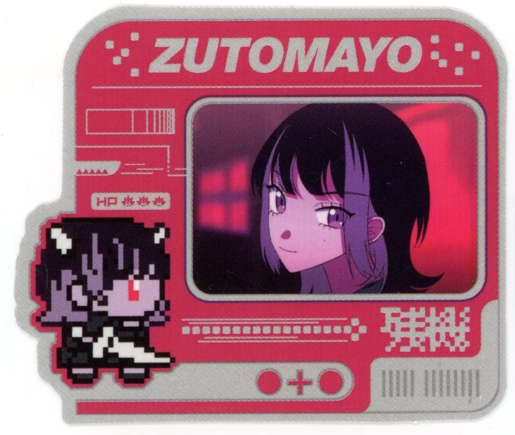 にらちゃん オリジナルステッカー 残機 「ずっと真夜中でいいのに。×セブンイレブン」 対象グミ・キャンディ購入特典