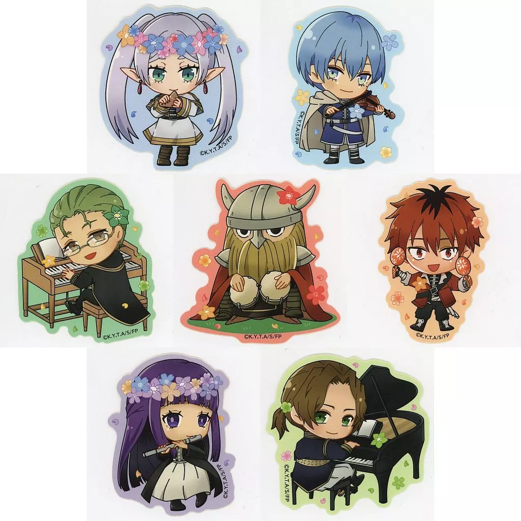 全7種セット 「葬送のフリーレン×エディオン ミニキャラダイカットステッカー」