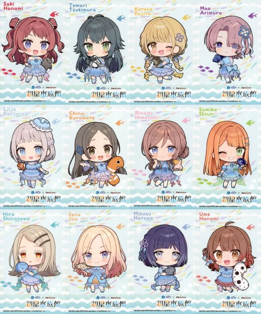 全12種セット 「サンシャイン水族館×学園アイドルマスター トレーディングICカードステッカー」