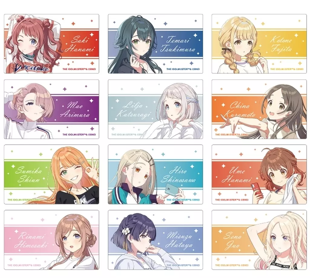 全12種セット 「学園アイドルマスター トレーディングカードステッカー」