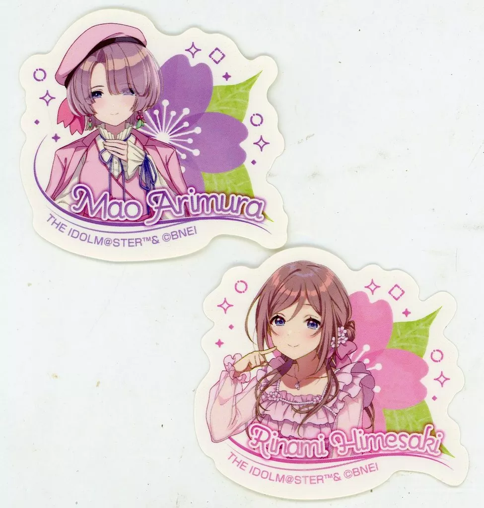 有村麻央＆姫崎莉波(バストアップ) 「学園アイドルマスター×HMV POP UP SHOP ステッカーコレクション」