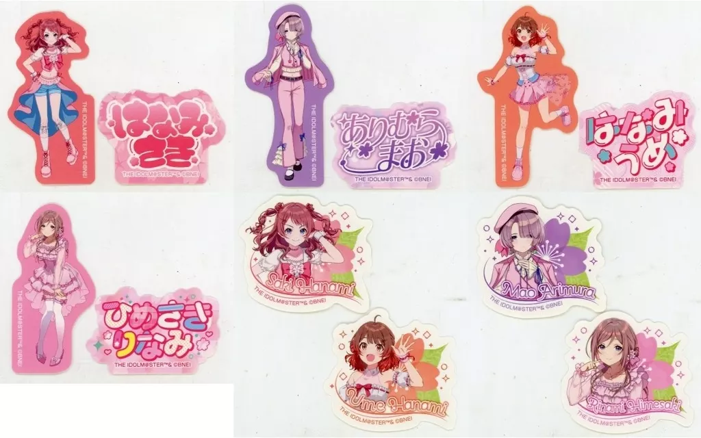 全6種セット 「学園アイドルマスター×HMV POP UP SHOP ステッカーコレクション」