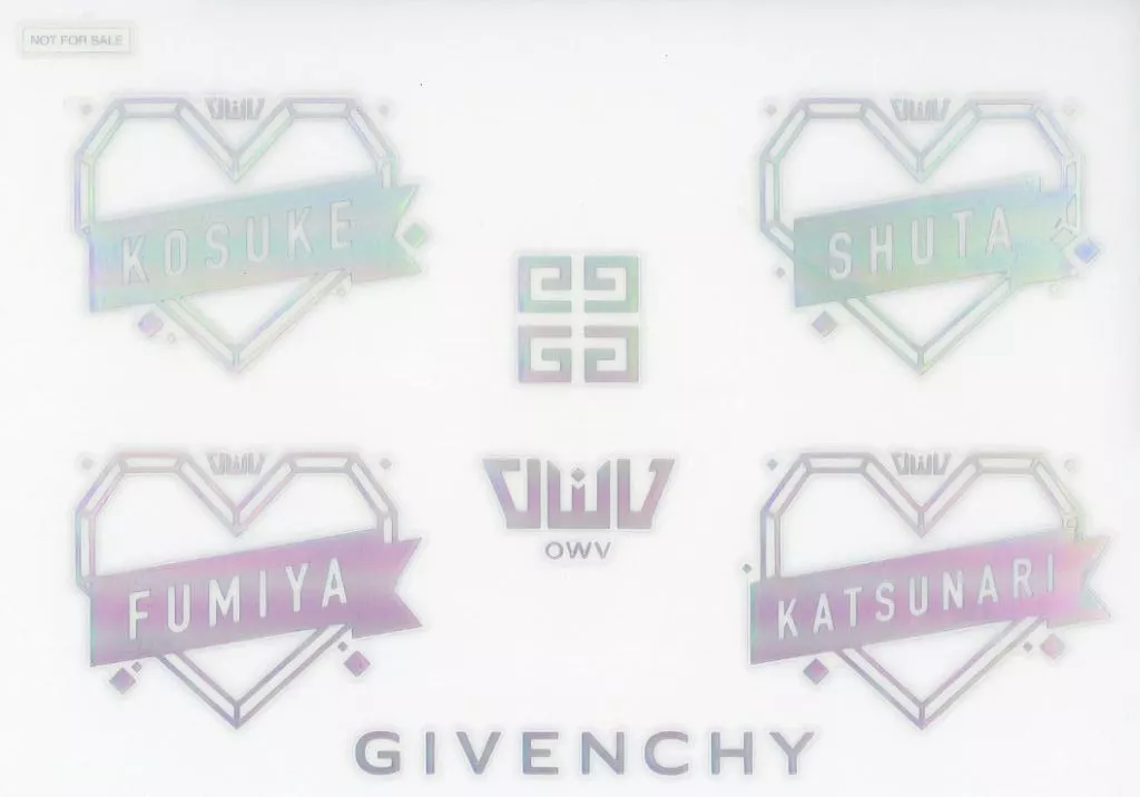 OWV GIVENCHY 刻印　ホログラムシール OWV GIVENCHY 刻印 ホログラムシール OWV GIVENCHY 刻印 ホログラムシール