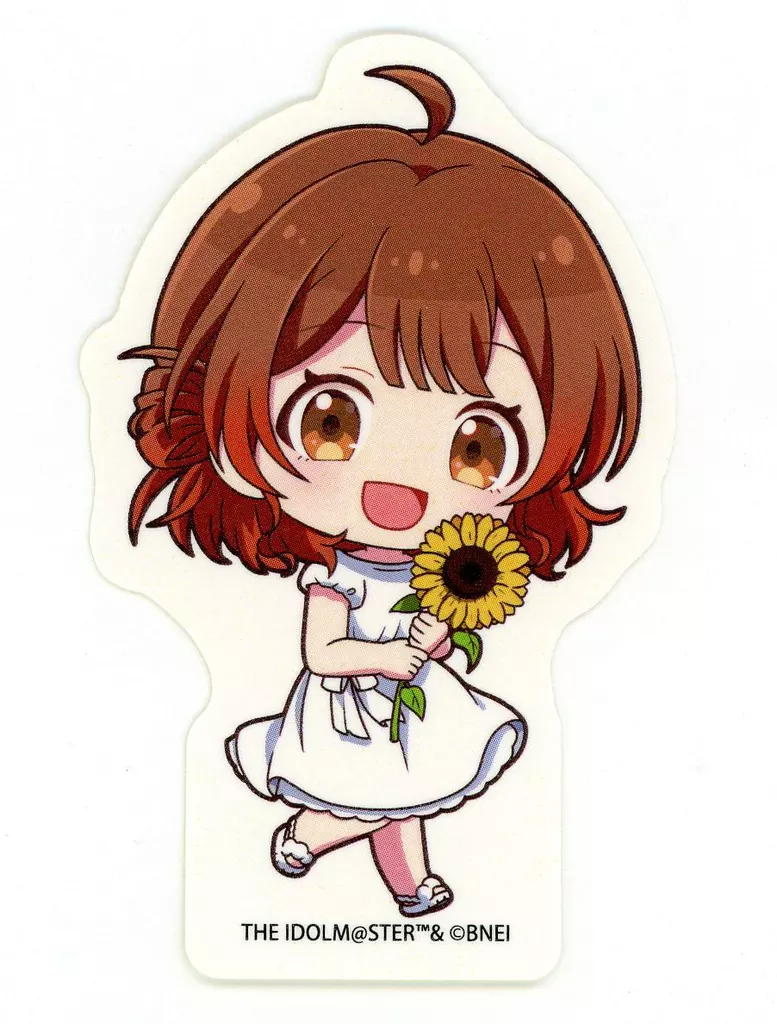 花海佑芽 「学園アイドルマスター POP UP SHOP ダイカットステッカー sunflower ミニキャラ ver.」