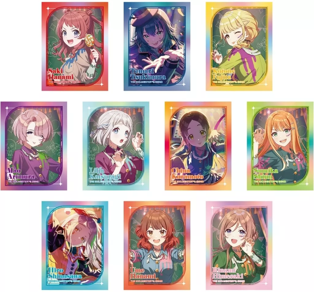 全10種セット 「学園アイドルマスター トレーディングホログラムステッカー ’24ハロウィンver. 」