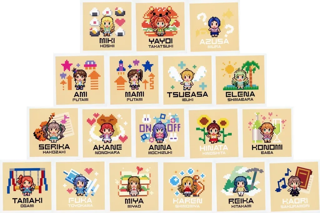 全18種セット オリジナルステッカー ANGEL STARS 「アイドルマスター ミリオンライブ! シアターデイズ×アトレ秋葉原」 対象商品購入特典