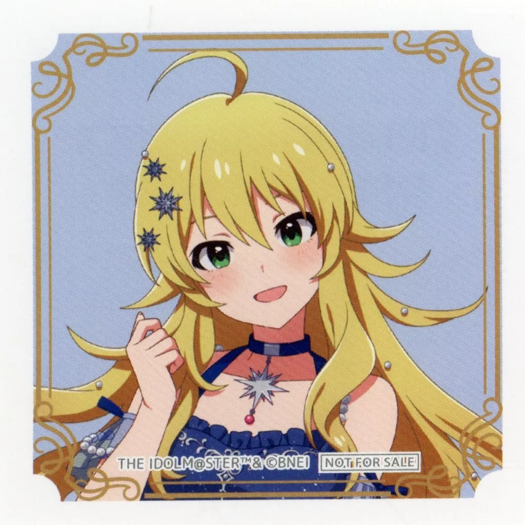 星井美希 オリジナルステッカー 「アイドルマスターシリーズ×アトレ秋葉原」 後半期間 館内対象ショップ対象商品購入特典